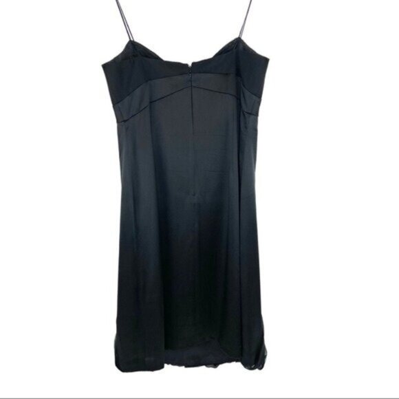 Rickie Freeman Teri Jon Babydoll Rosette Dress in Black - Picture 4 of 4